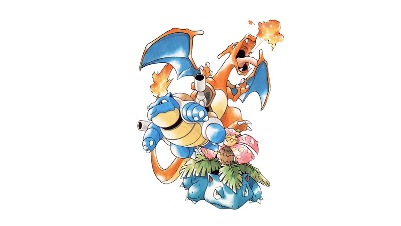 Charizard and Blastoise — Blue