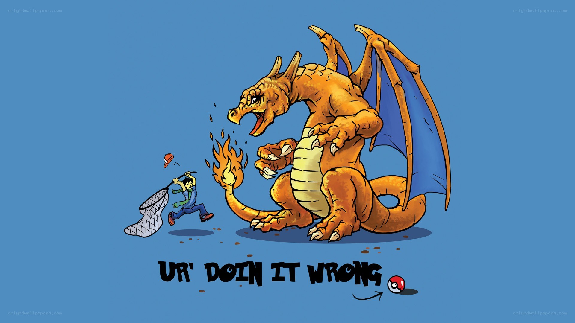 Charizard and the Pokéball