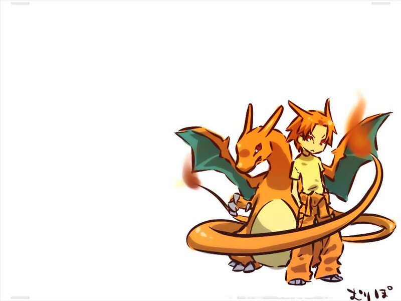 Charizard and Trainer