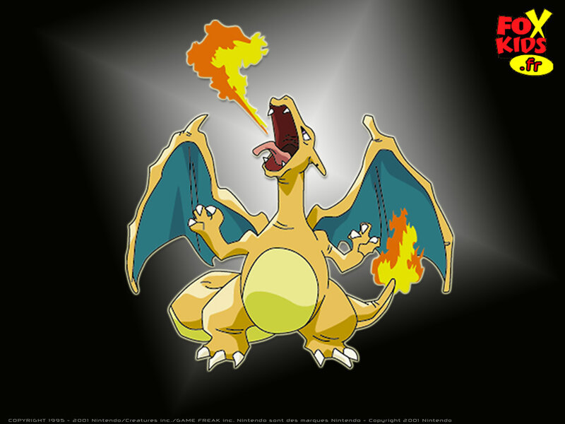 Charizard Breathing Fire — Yellow