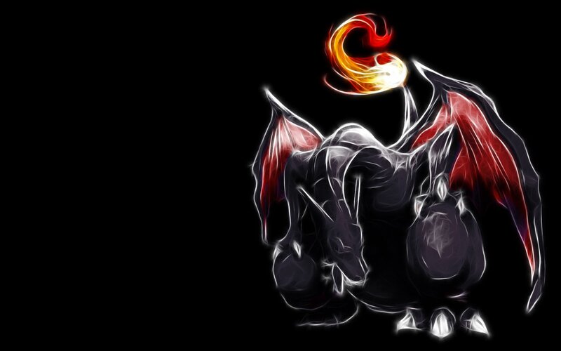 Charizard Dragon — Black, Dramatic