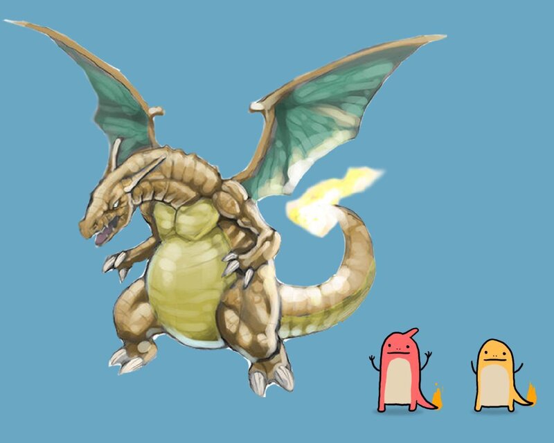 Charizard Dragon — Blue