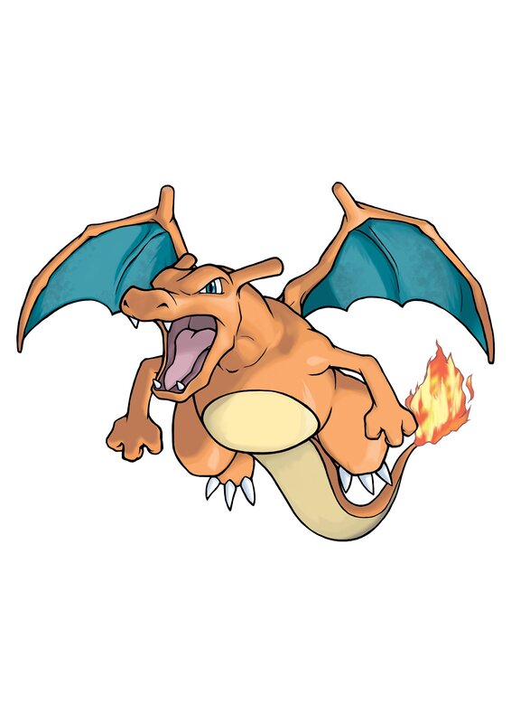Charizard Dragon — Orange, Aggressive