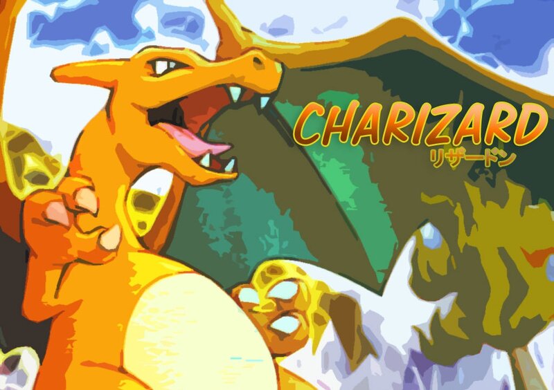 Charizard Dragon — Orange, Dramatic