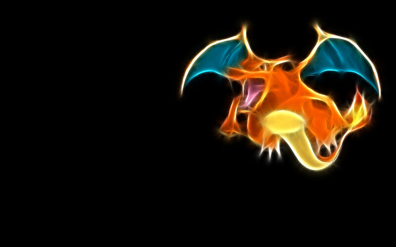 Charizard glowing art