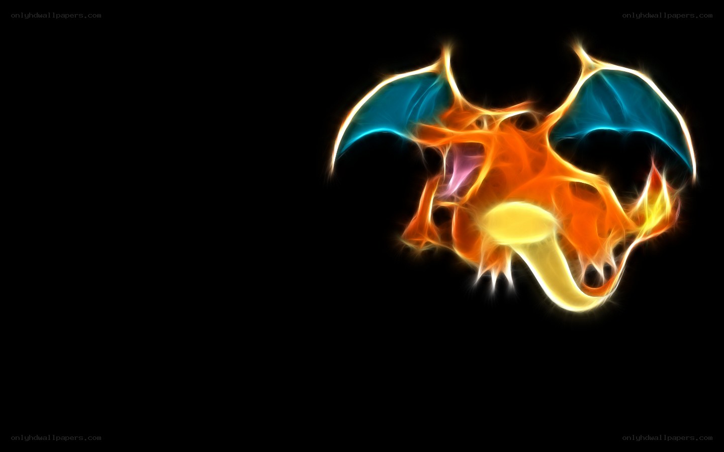 Charizard glowing art