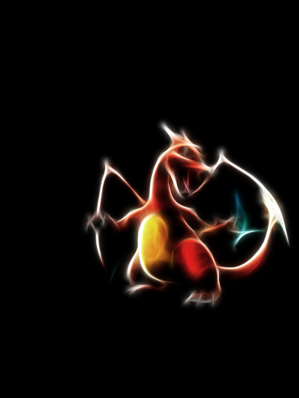 Charizard Glowing Figure — Red, Dramatic
