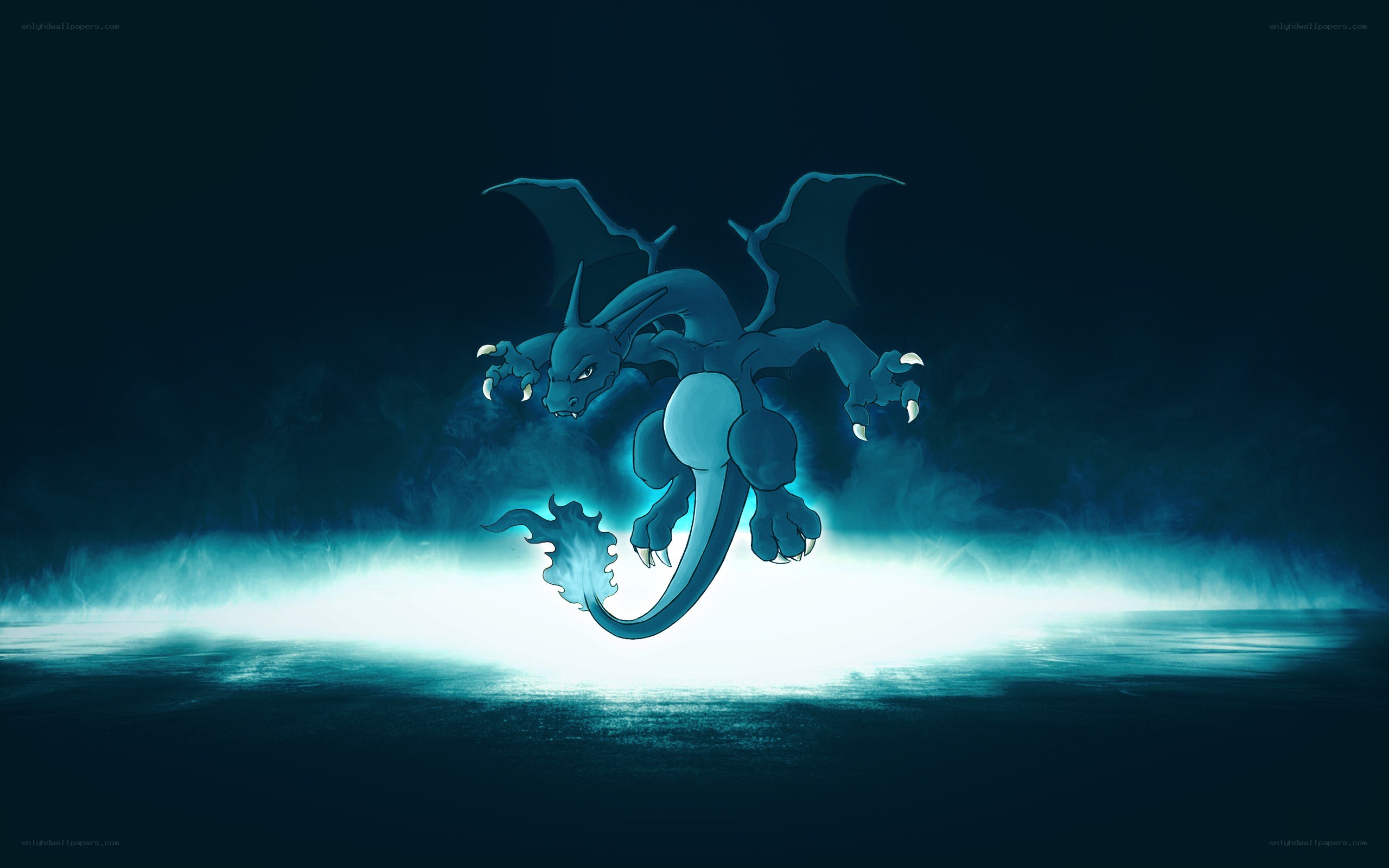 Charizard in a dark environment