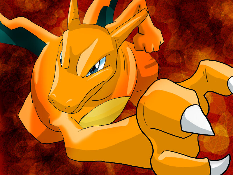 Charizard in Action — Orange