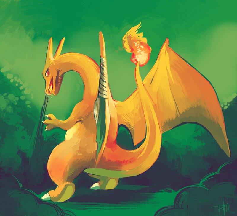 Charizard in Forest