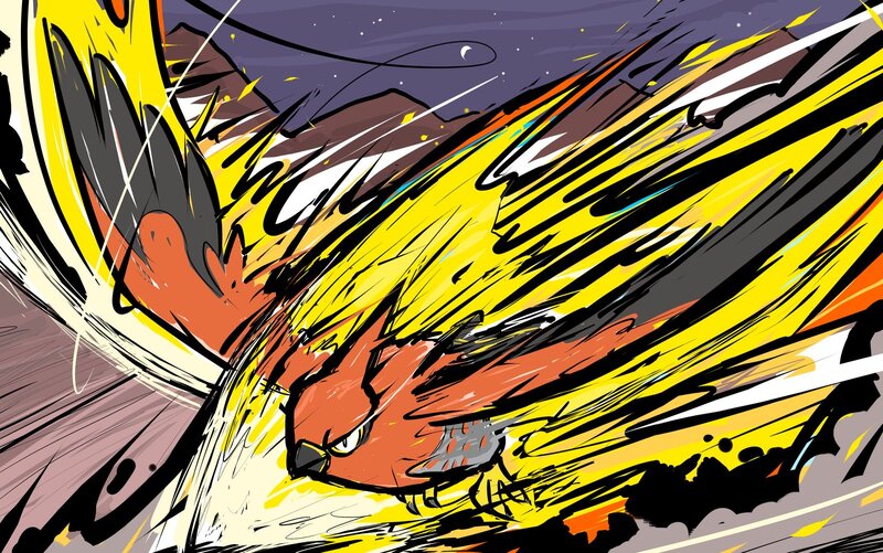 Charizard in Motion — Yellow