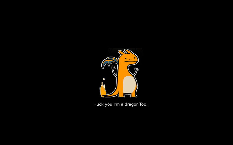 Charizard meme with text