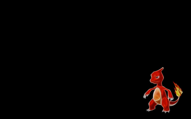 Charizard on black background