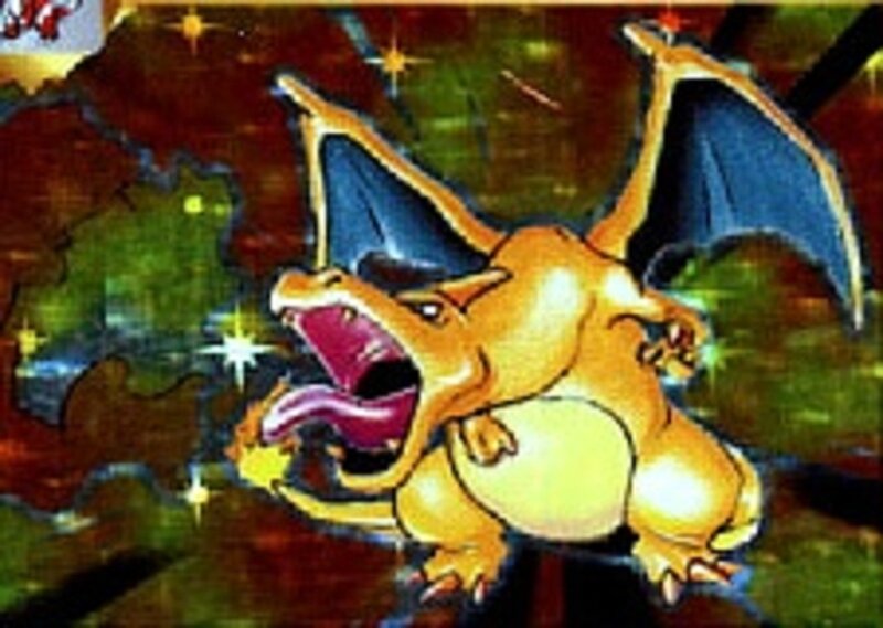 Charizard roaring in battle