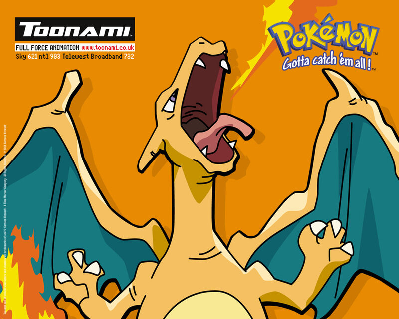 Charizard Roaring — Orange