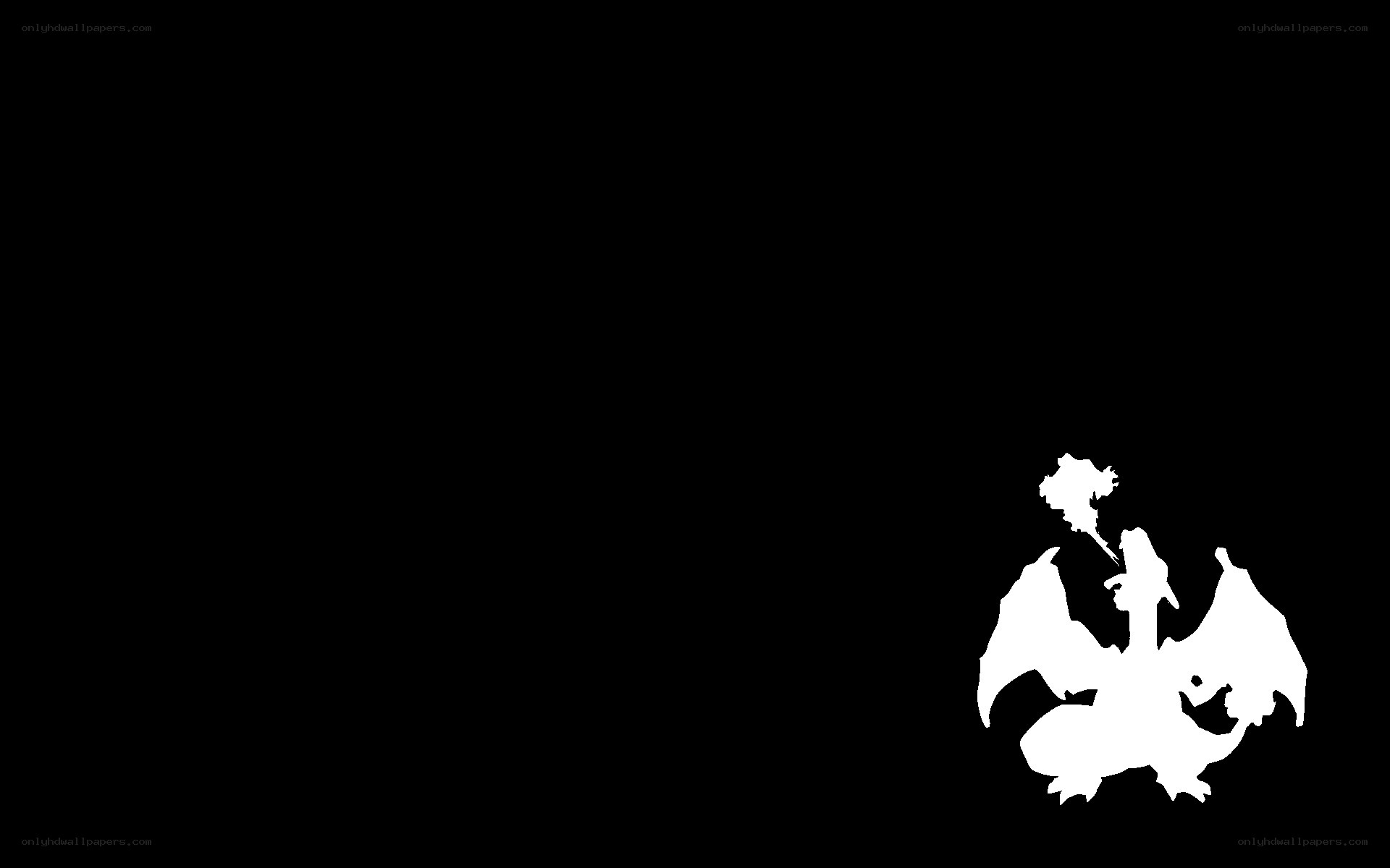 Charizard silhouette wallpaper