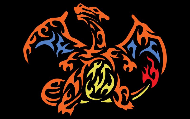 Charizard Tribal Design
