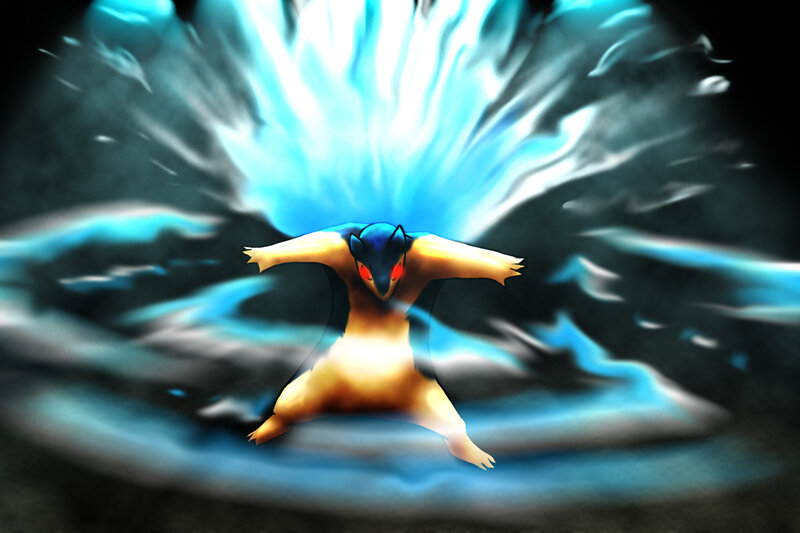 Charizard unleashing a powerful attack