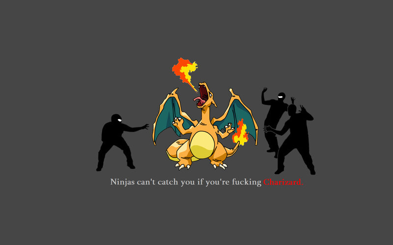 Charizard vs ninjas