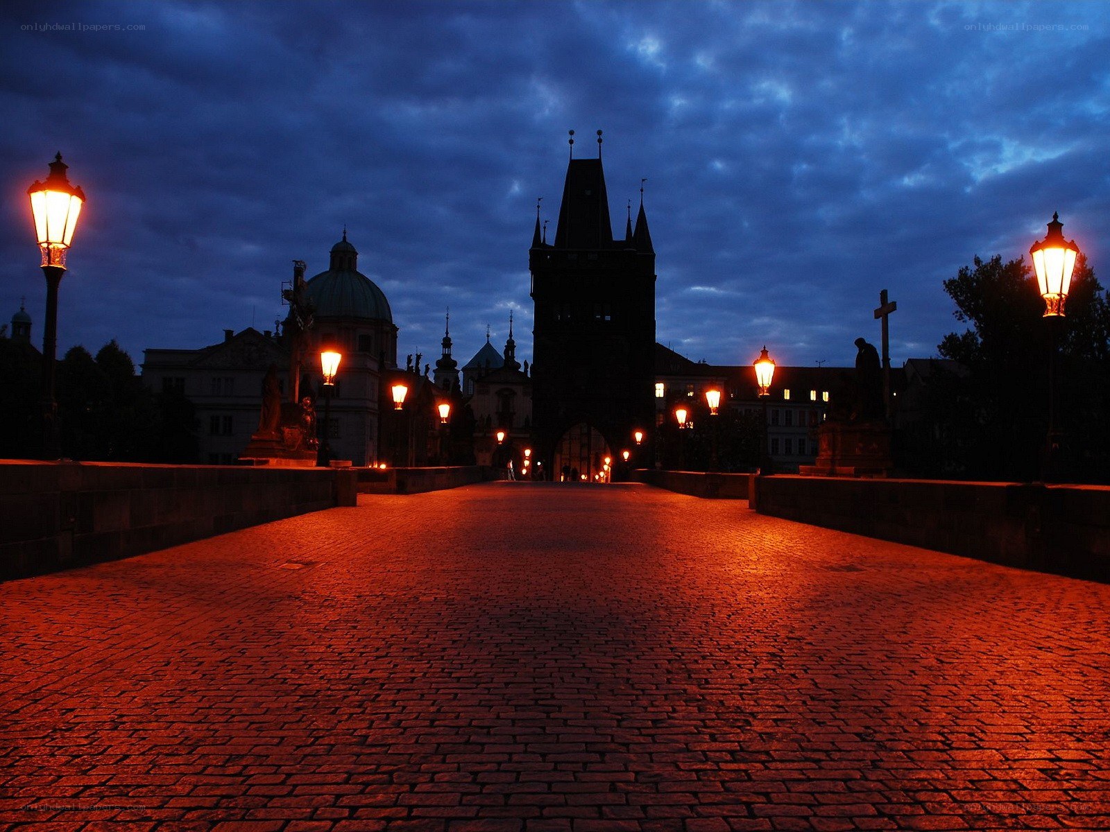 Charles Bridge at dusk