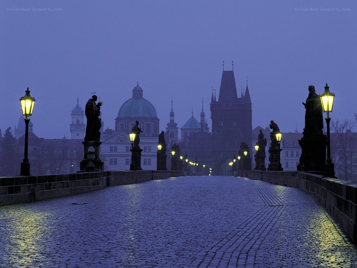 Charles Bridge at dusk