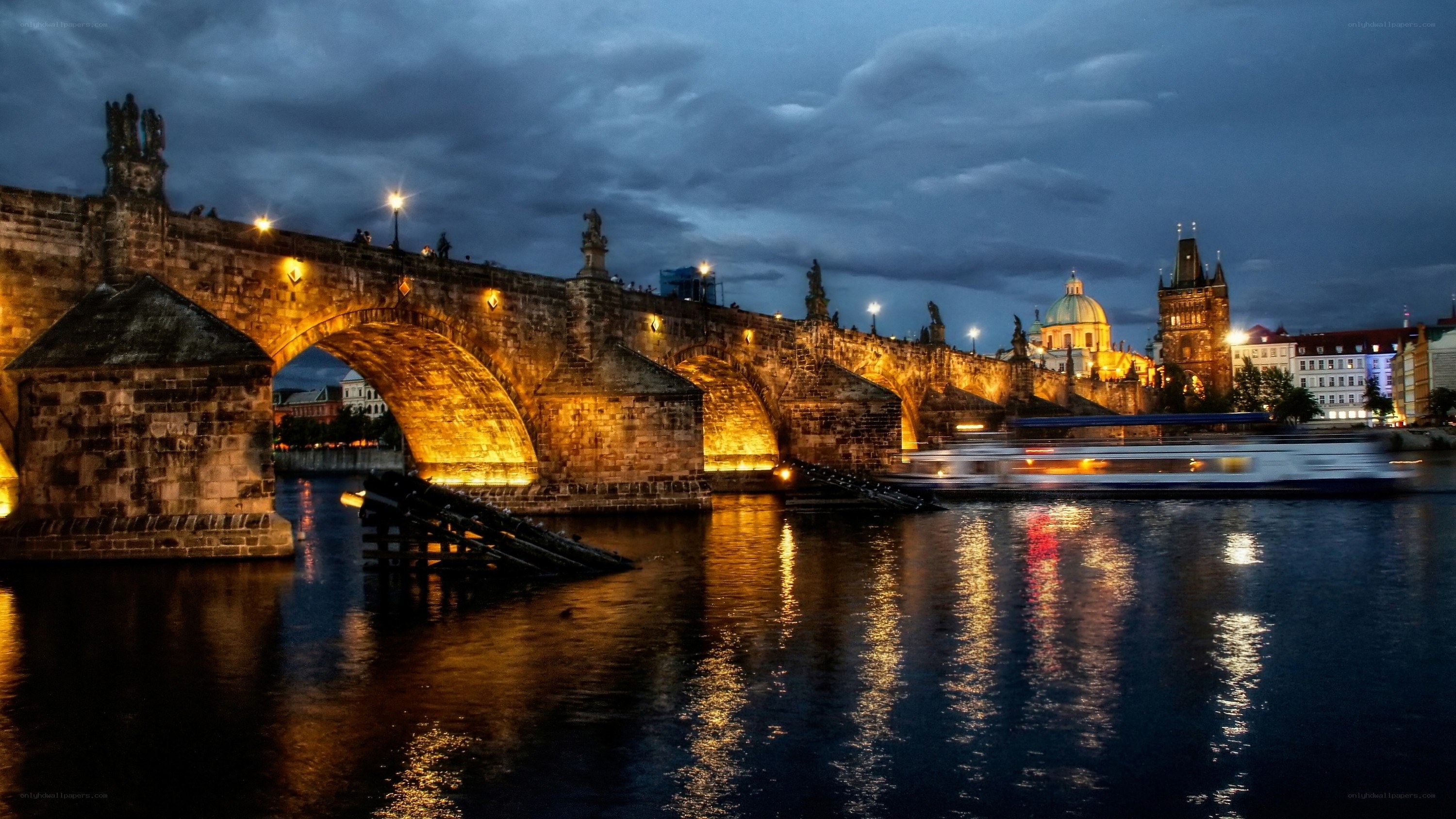 Charles Bridge at dusk