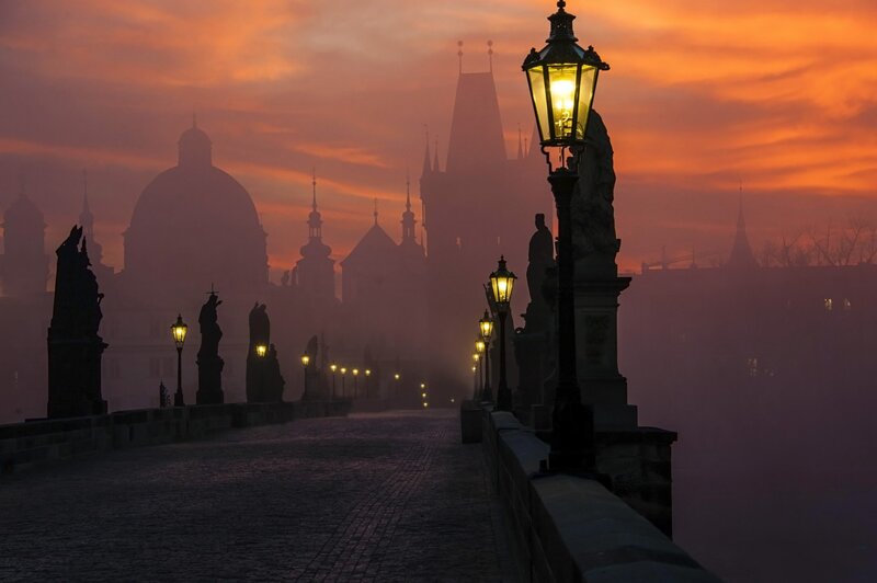 Charles Bridge at Sunrise