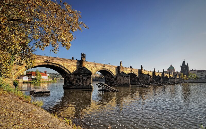 Charles Bridge in Prague — Blue