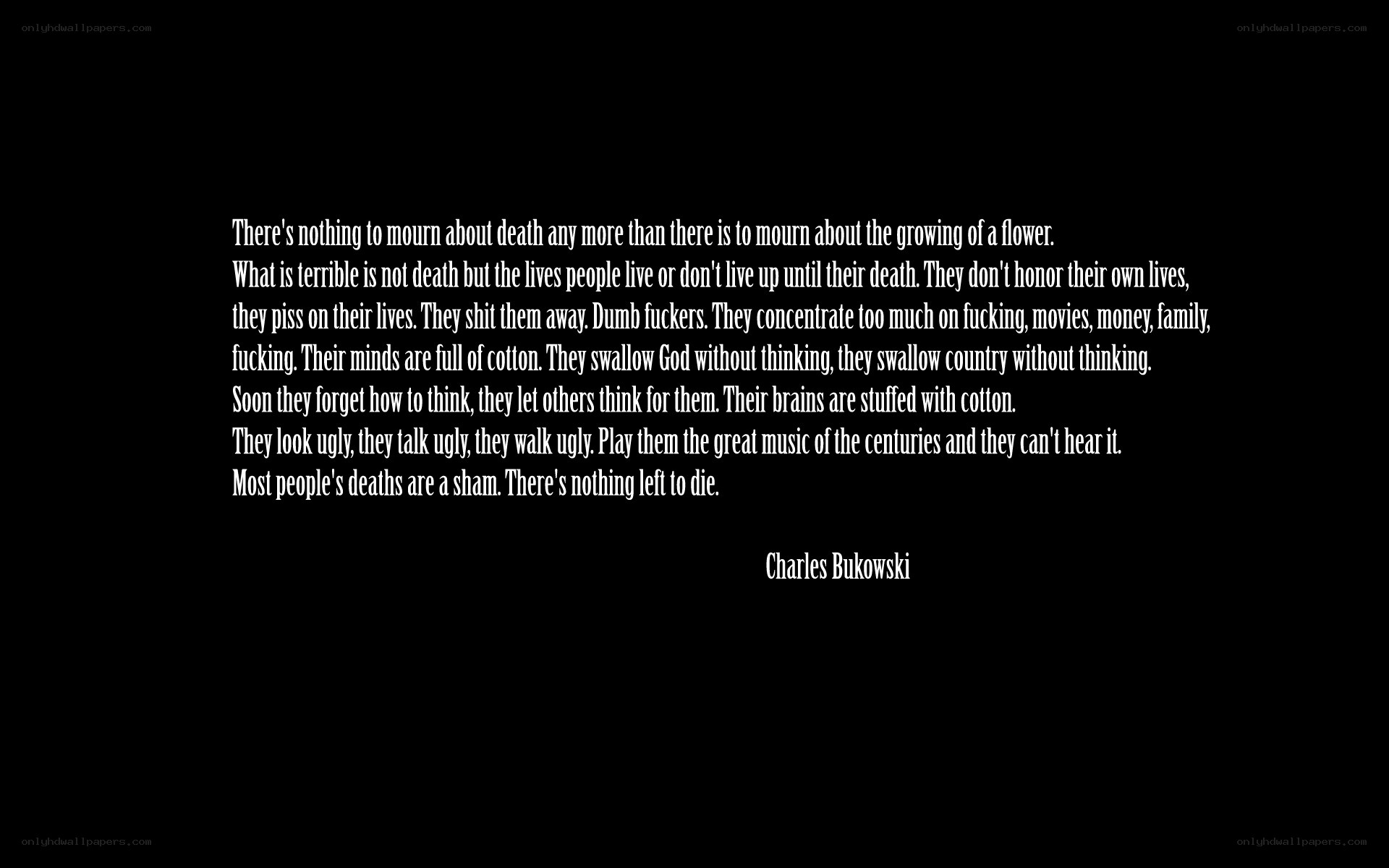 Charles Bukowski quote