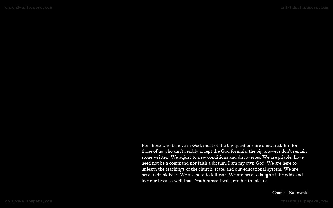 Charles Bukowski quote