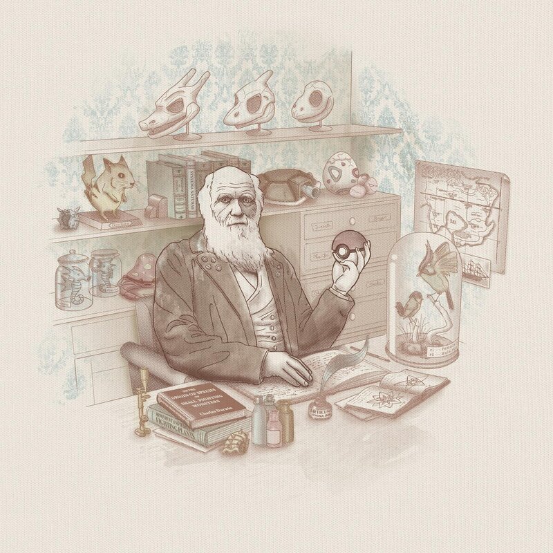 Charles Darwin at Desk