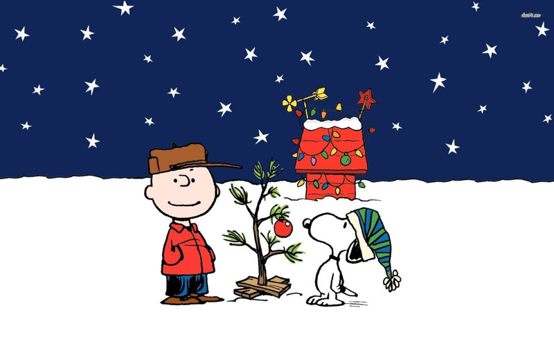 Charlie Brown and Snoopy — Blue, Peaceful, Night, Comic