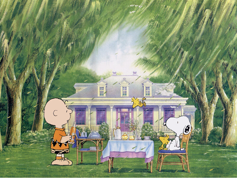 Charlie Brown and Snoopy — Green