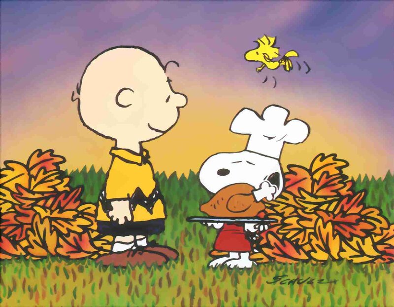 Charlie Brown and Snoopy — Yellow, Peaceful, Autumn, Comic