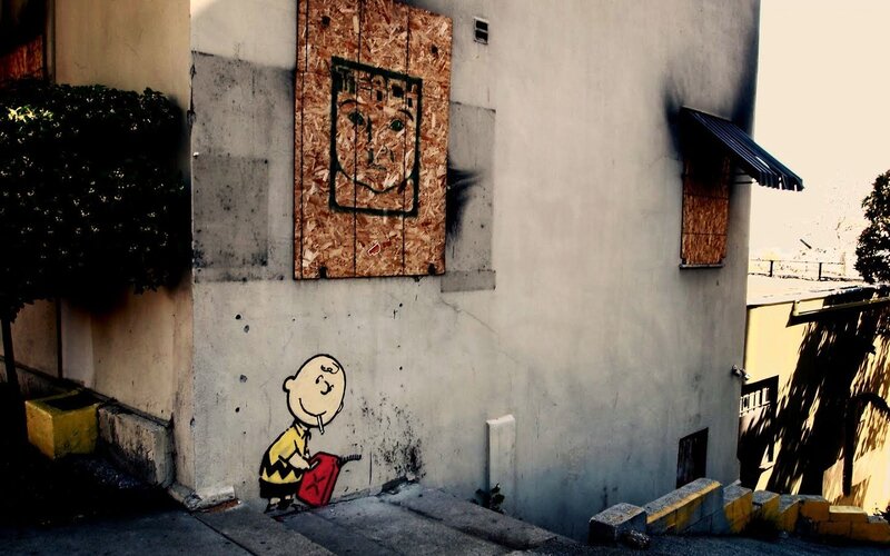 Charlie Brown Graffiti — Gray