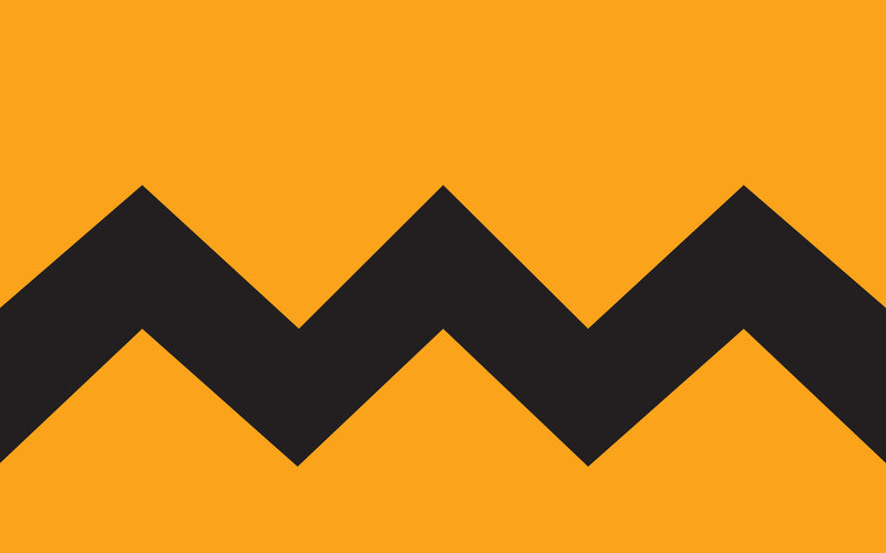 Charlie Brown's zigzag pattern