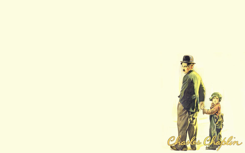 Charlie Chaplin and a child