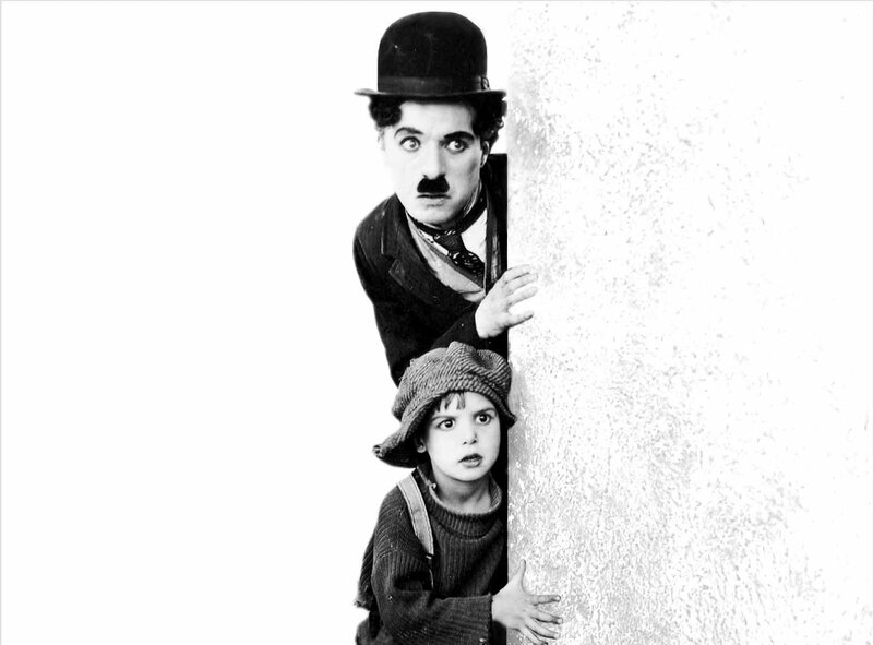 Charlie Chaplin and Child