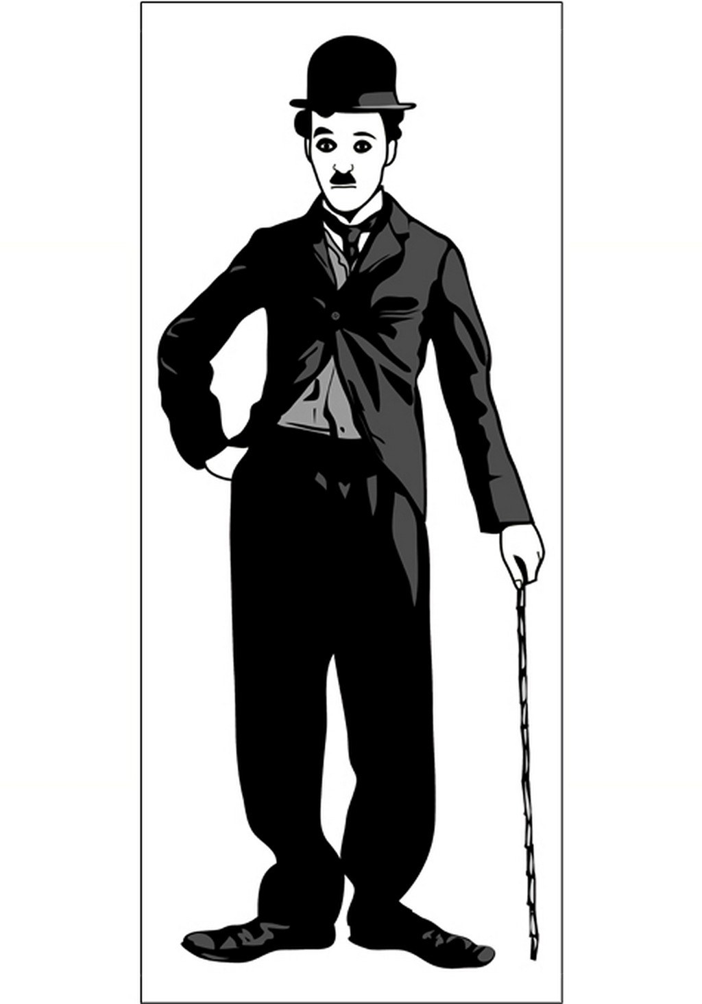 Charlie Chaplin character illustration