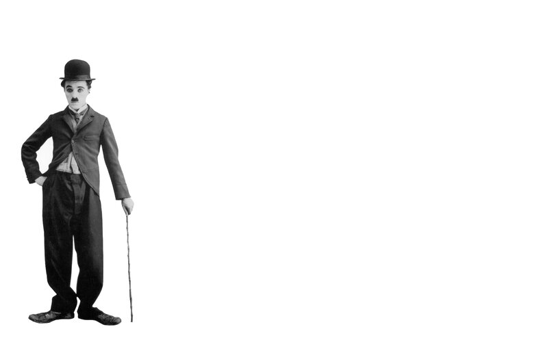 Charlie Chaplin in classic pose