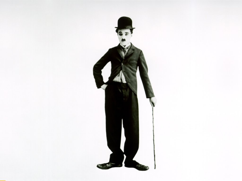 Charlie Chaplin in classic pose