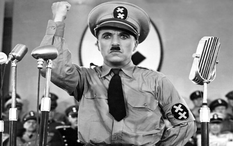 Charlie Chaplin in The Great Dictator