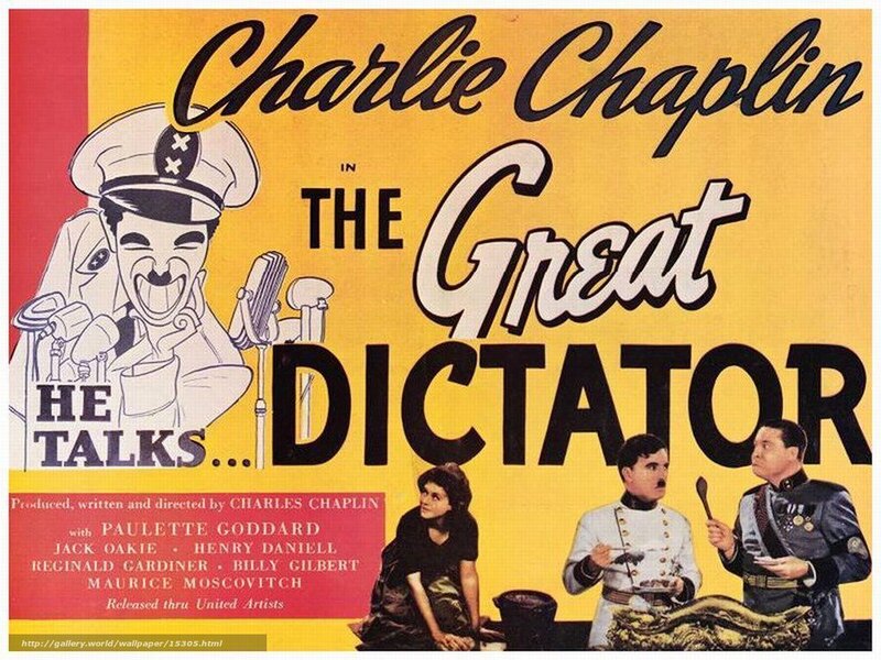 Charlie Chaplin in The Great Dictator