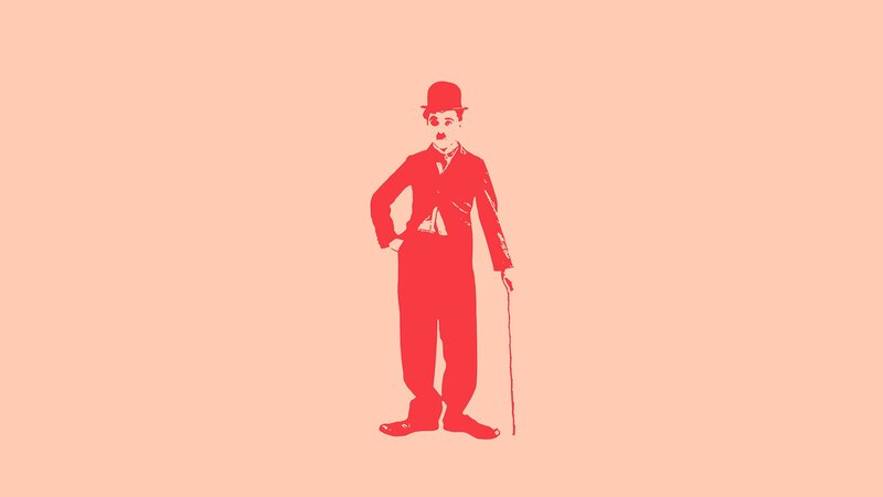 Charlie Chaplin silhouette