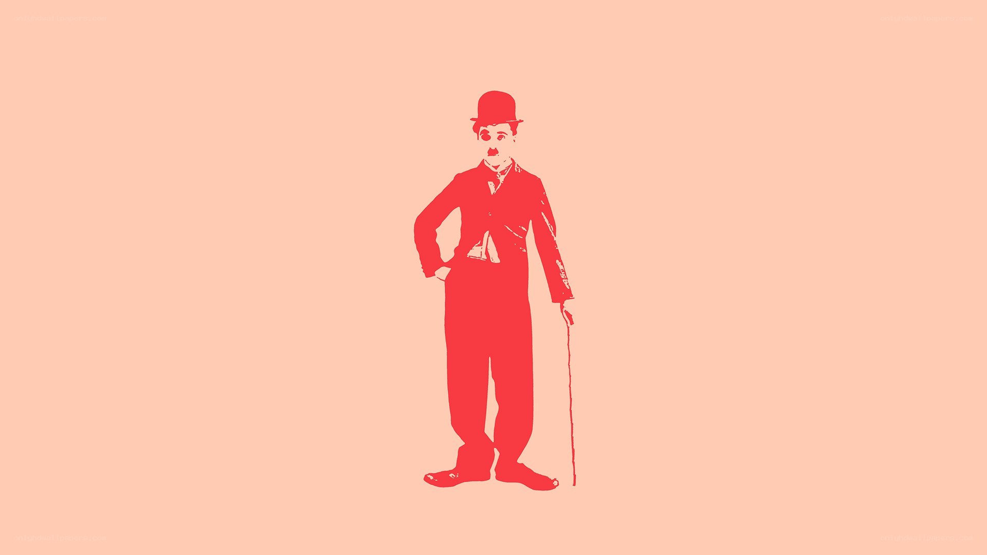 Charlie Chaplin silhouette