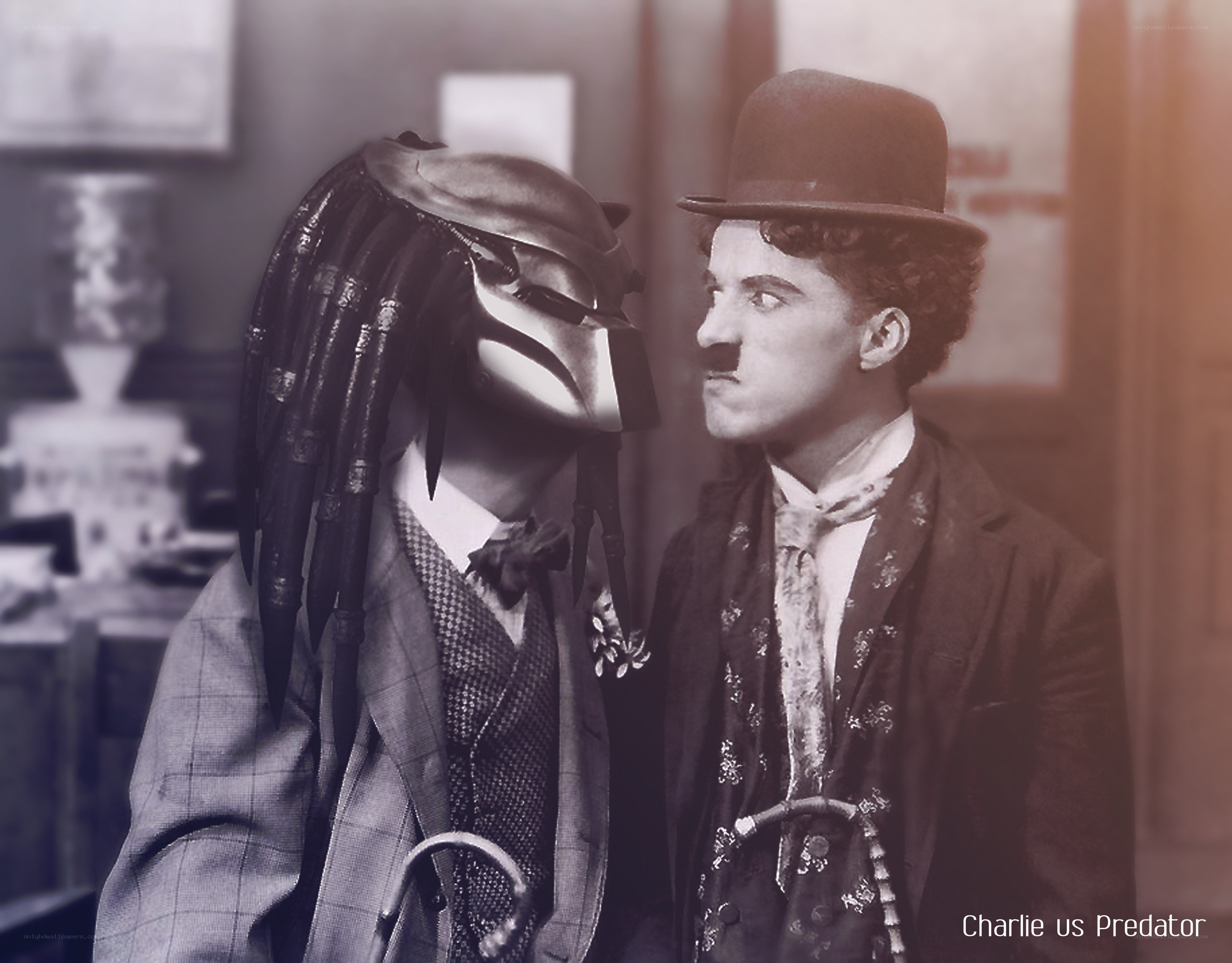 Charlie Chaplin vs Predator