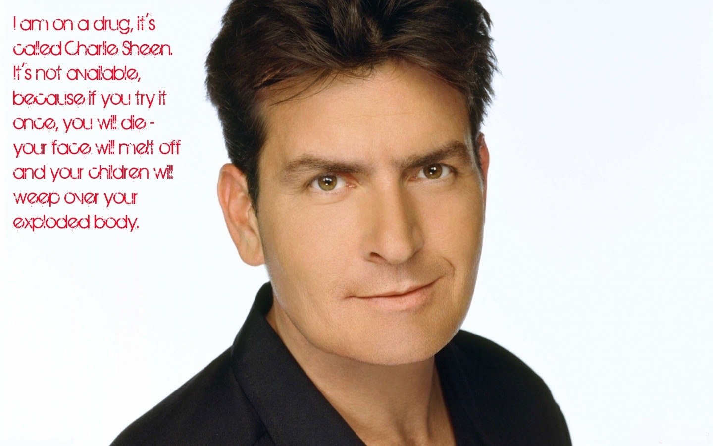 Charlie Sheen drug joke