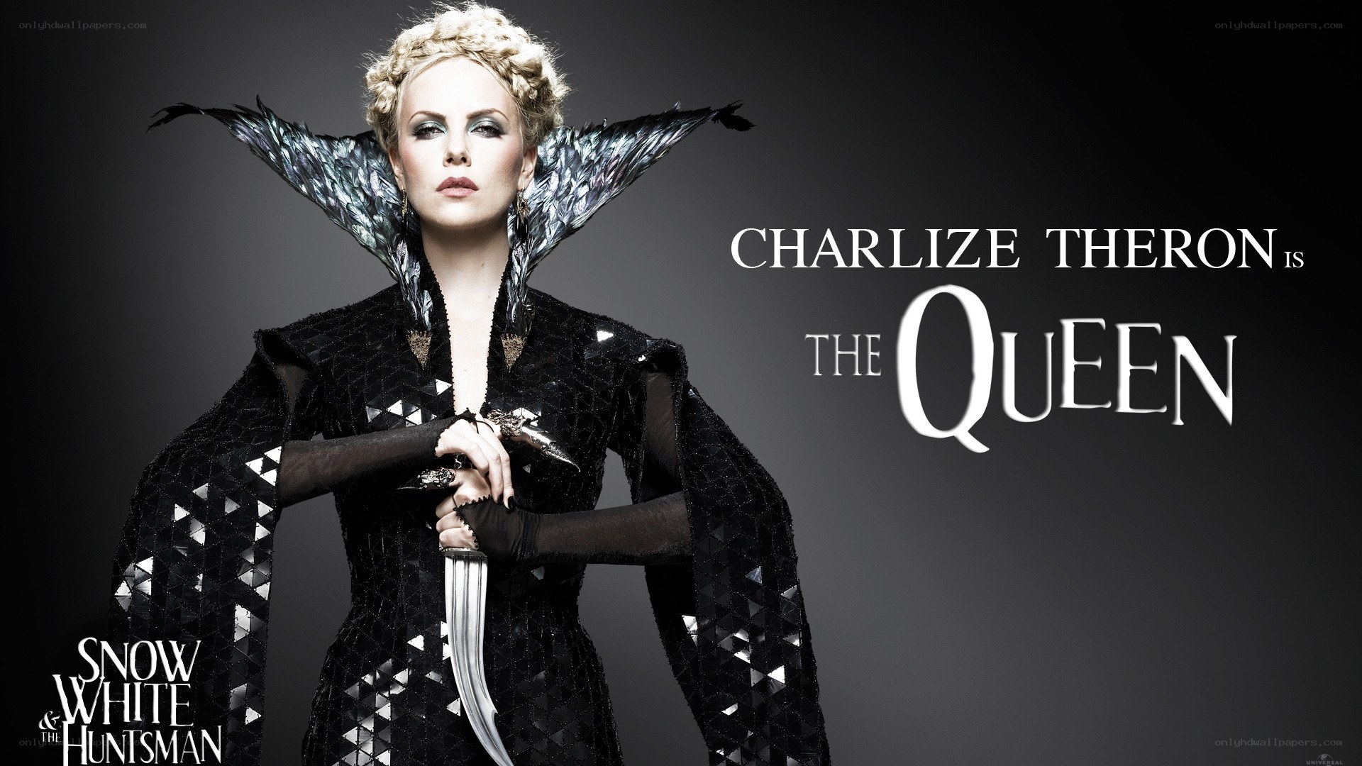 Charlize Theron as the Queen
