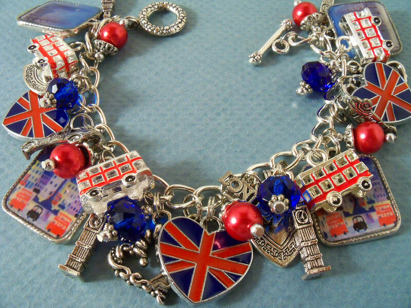 Charm Bracelet with London Theme