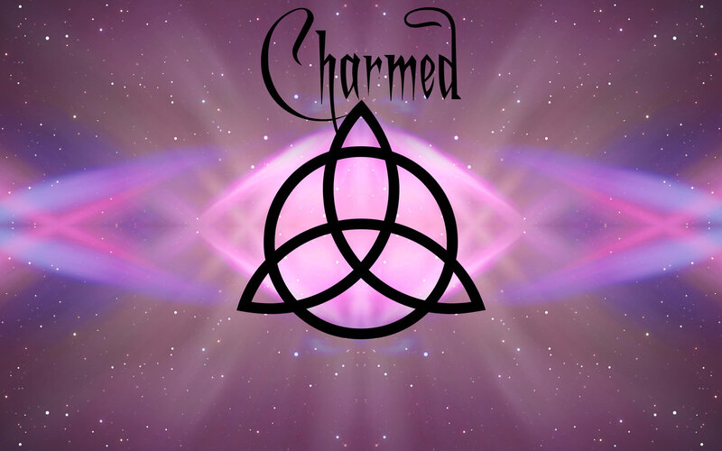 Charm symbol on cosmic background